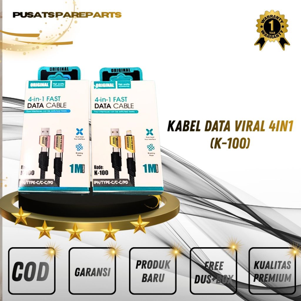 KABEL DATA VIRAL 4IN1 (K-100)