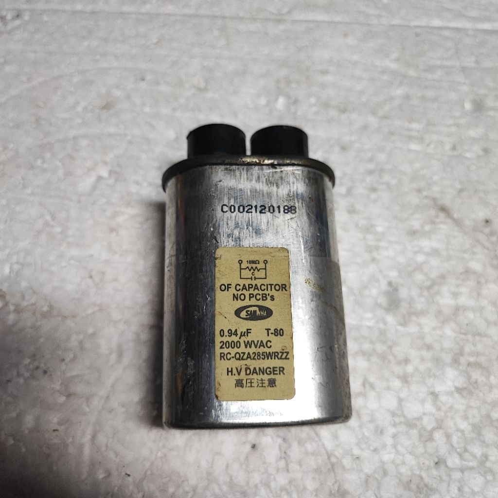 High Voltage capasitor 0,94uF 2000VAC