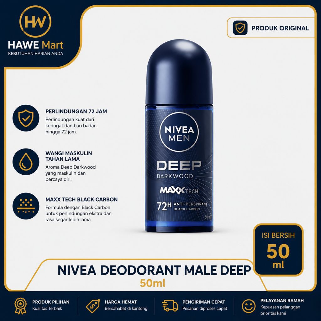 NIVEA MEN DEEP DEODORANT 50ml