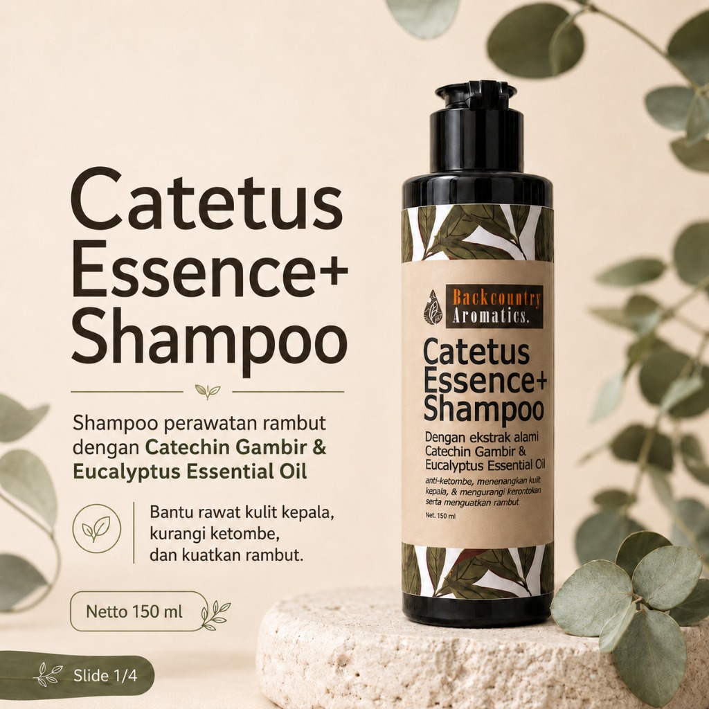 Catetus Essence+ Shampoo - Gambir & Eucalyptus