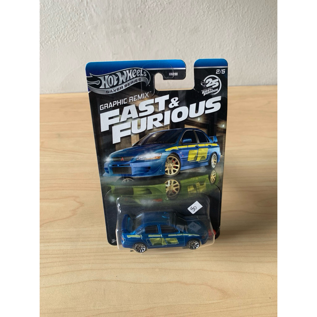 hot wheels lancer evolution VII ff biru