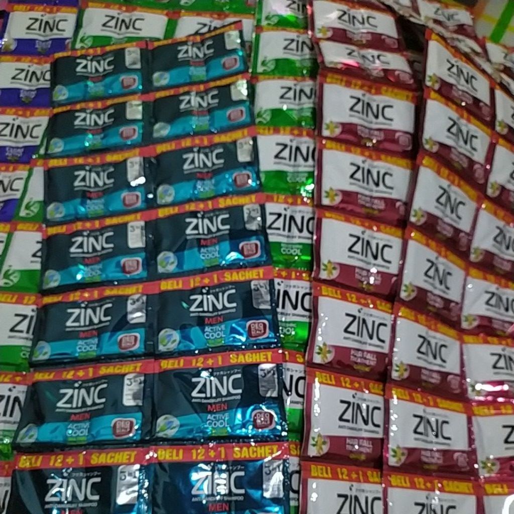3 RENCENG SHAMPO ZINC RANDOM
