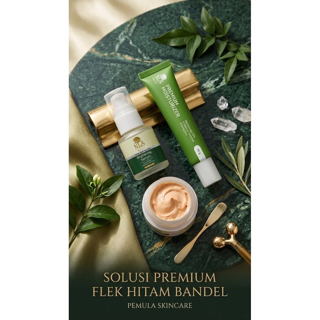 {COD} 3 PAKET BUAT PEMULA SERUM+MOISTURIZER +SANCREEN