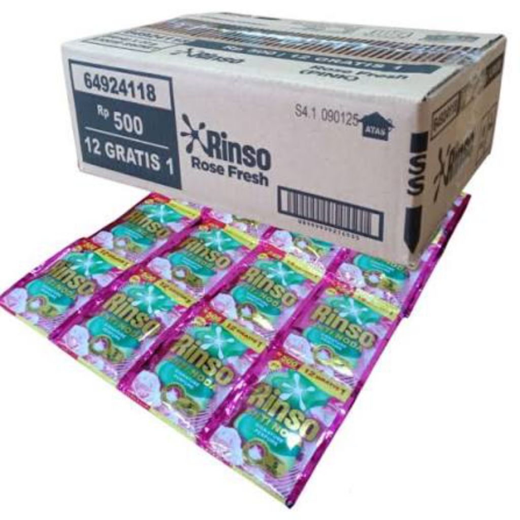 1 KARTON SABUN CAIR RINSO 20ML