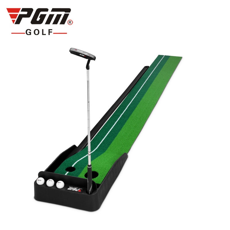 PGM Golf Putting Mat Trainer 3 Meter Upgraded Automatic Ball Return 3M