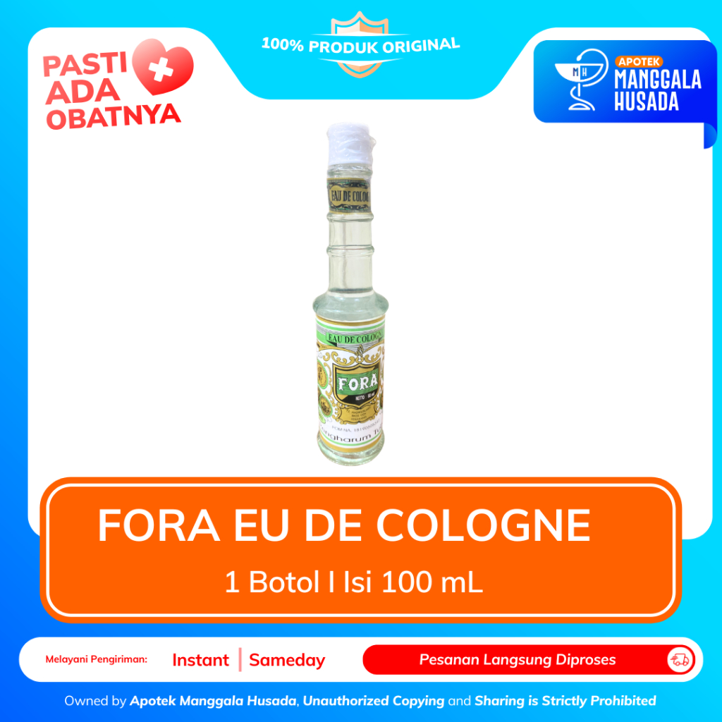 FORA EU DEU COLOGNE PER BOTOL ISI 100 ML