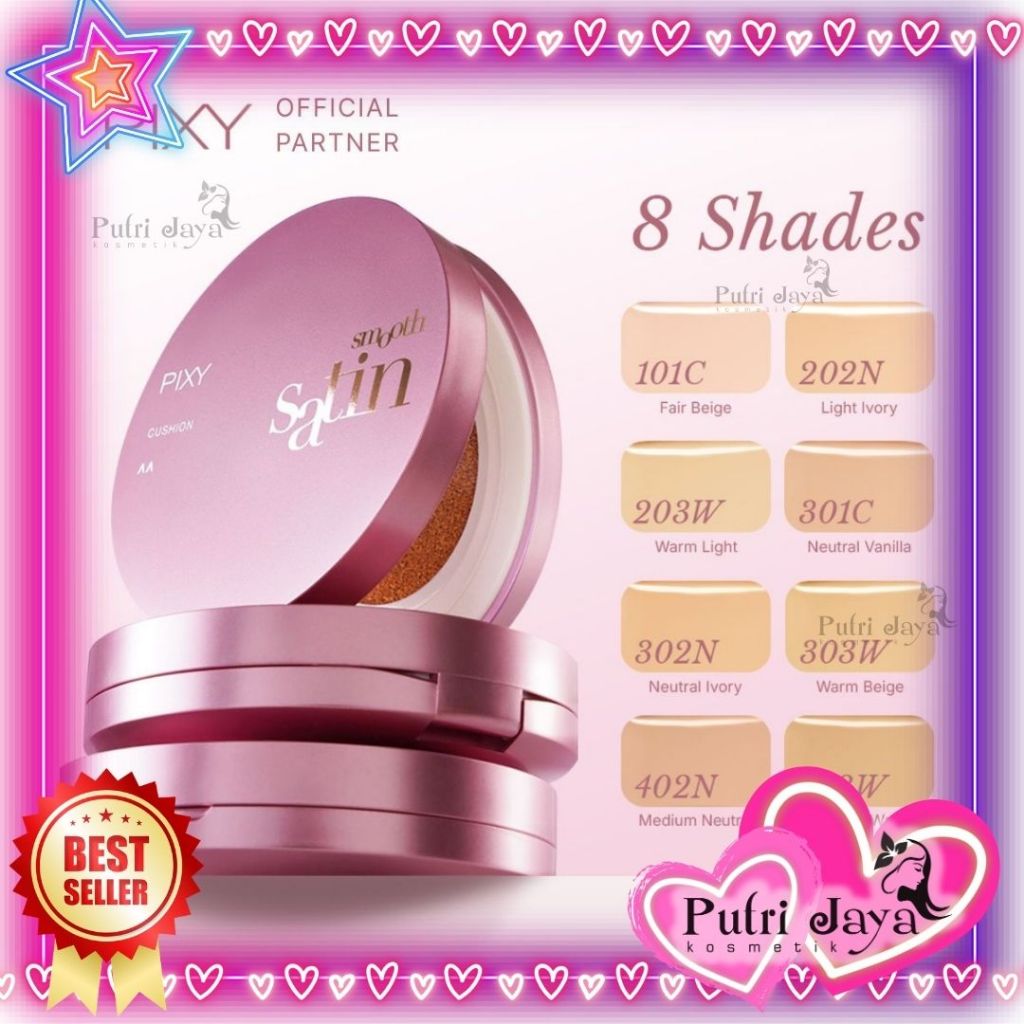 PIXY SMOOTH SATIN CUSHION