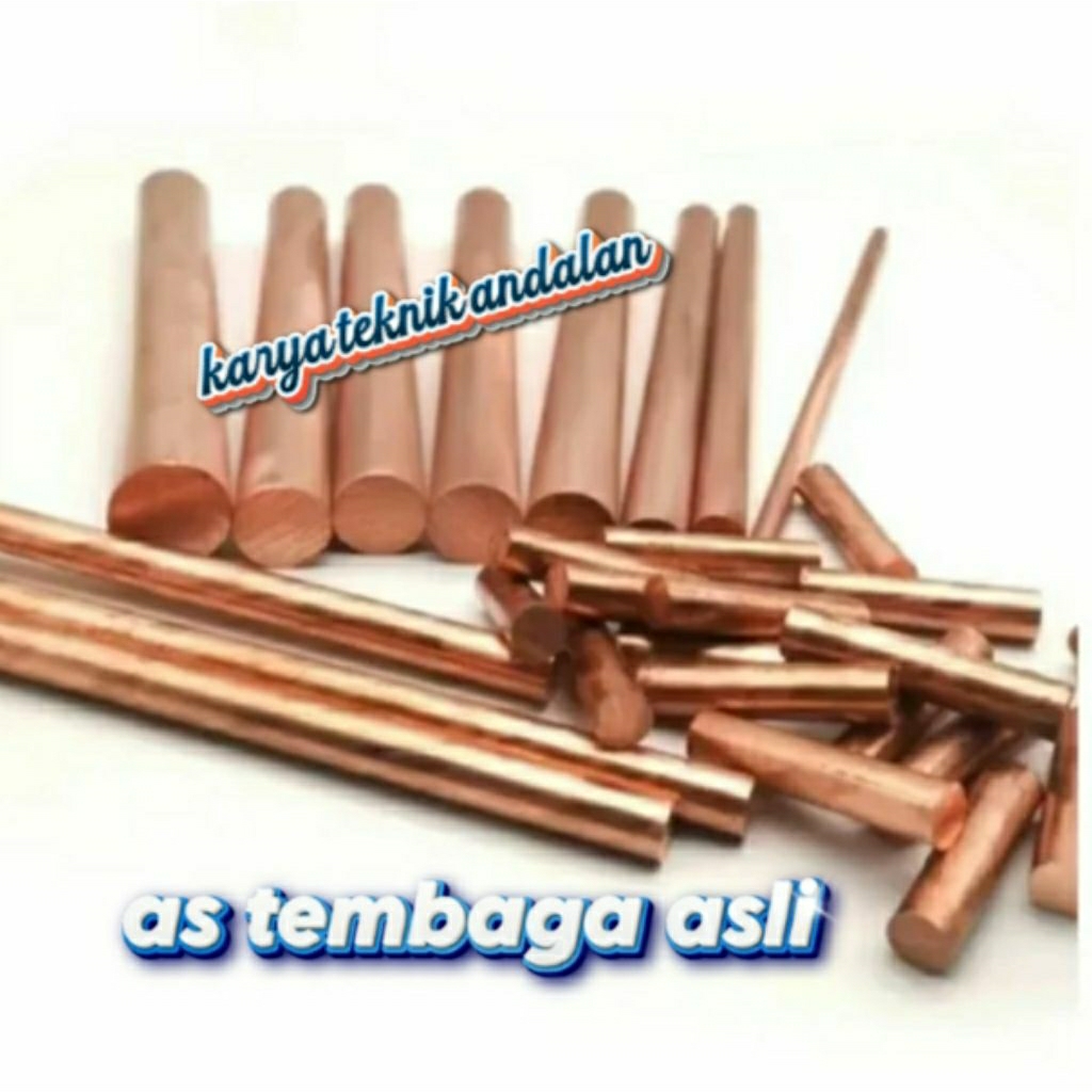 as tembaga diameter 12mm x 500mm