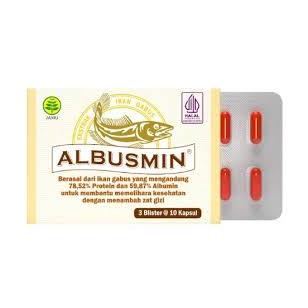 ALBUSMIN tablet Suplemen Ikan Gabus Per-Strip