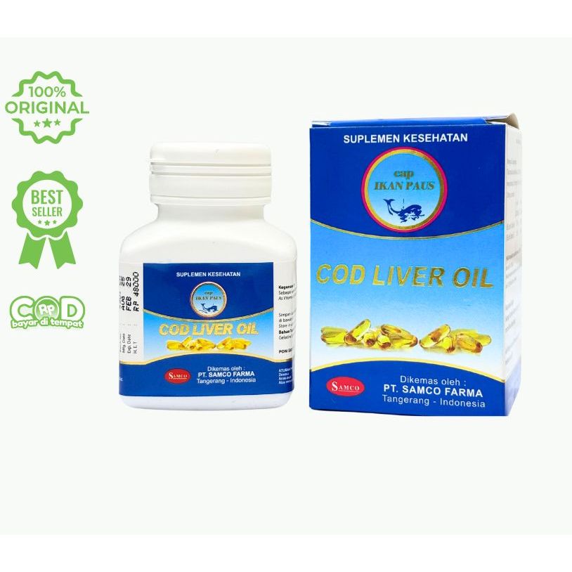 Cap Ikan Paus Cod Liver Oil