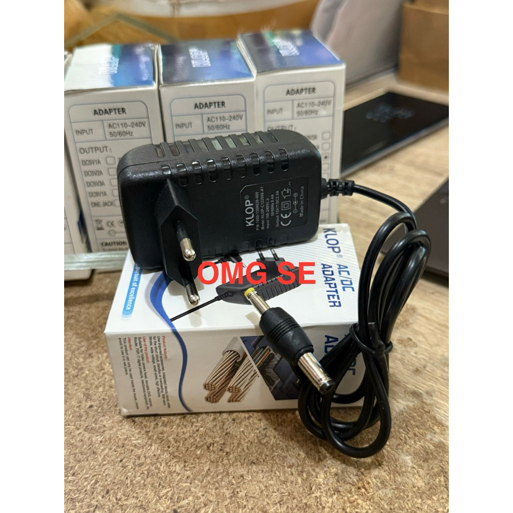 adaptor switching 2A 12V Klop