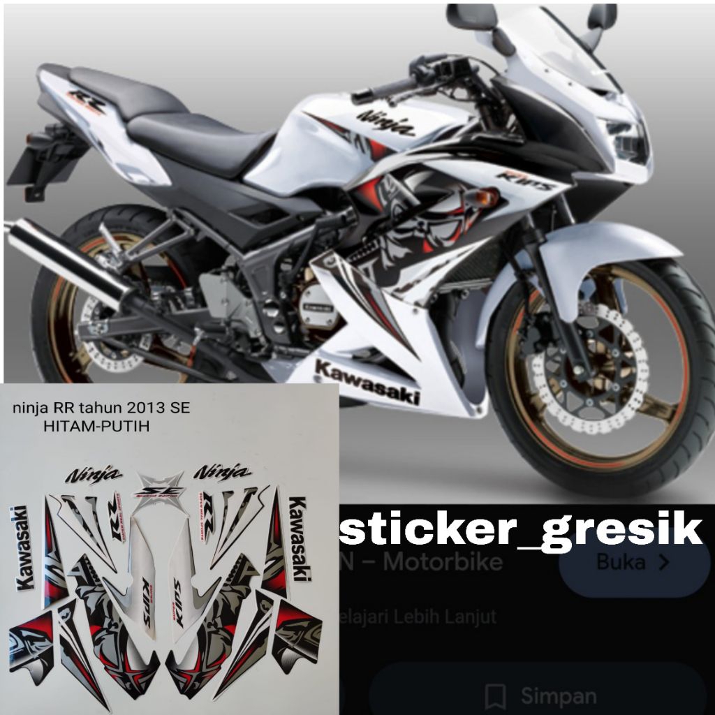 striping sticker ninja RR 2013 SE