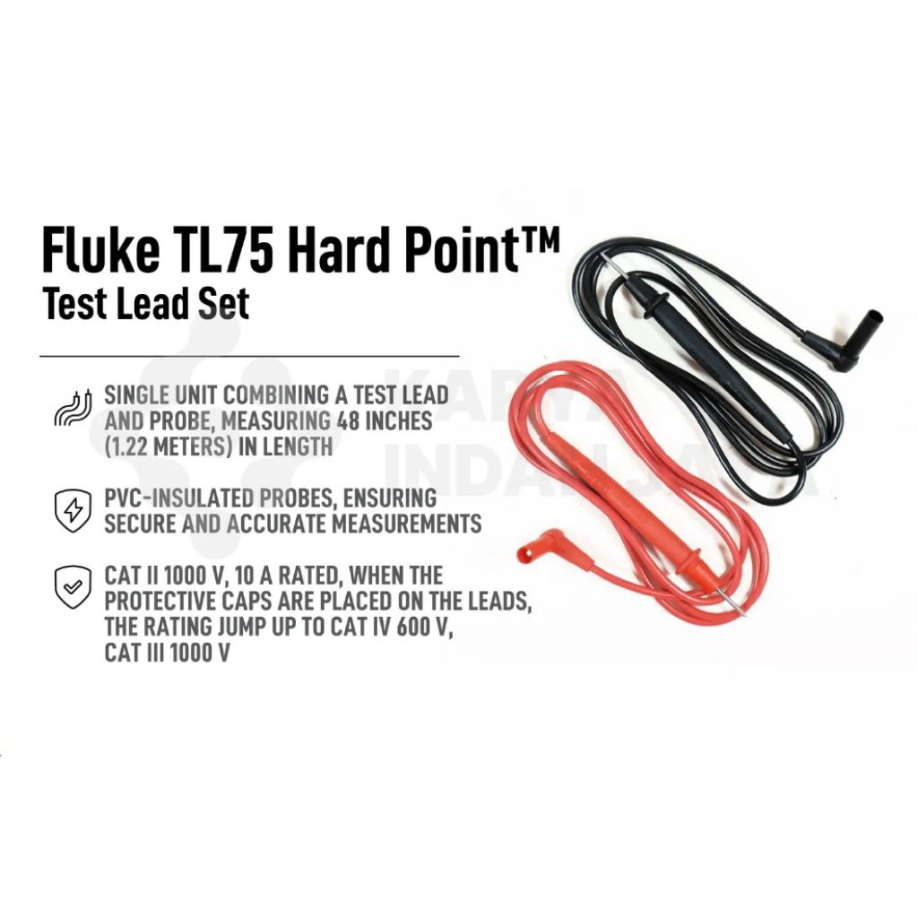 FLUKE TL75 Hard Point Test Lead Set Original Made in US