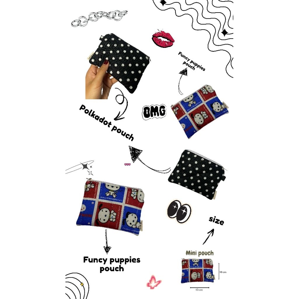 mini pouch wallet & make up