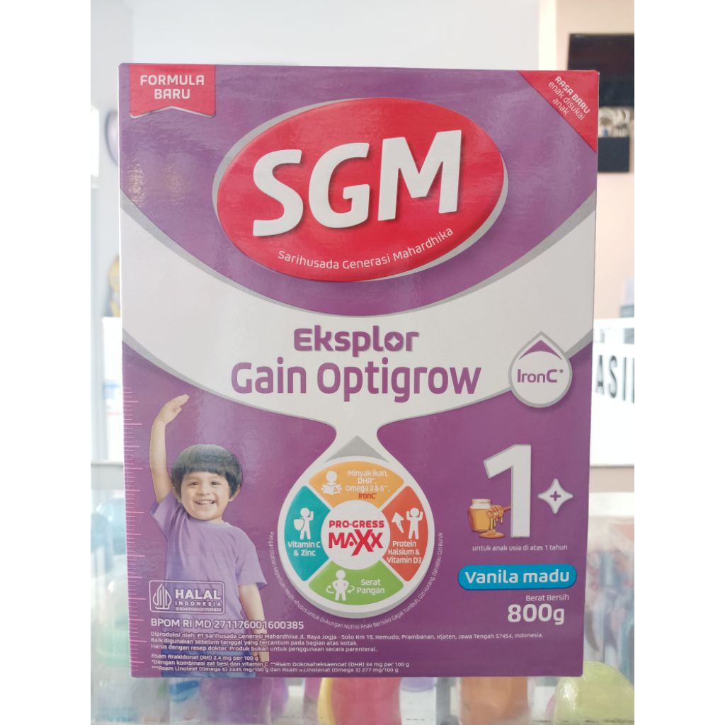 SGM EKSPLOR GAIN OPTIGROW VANILA 800G