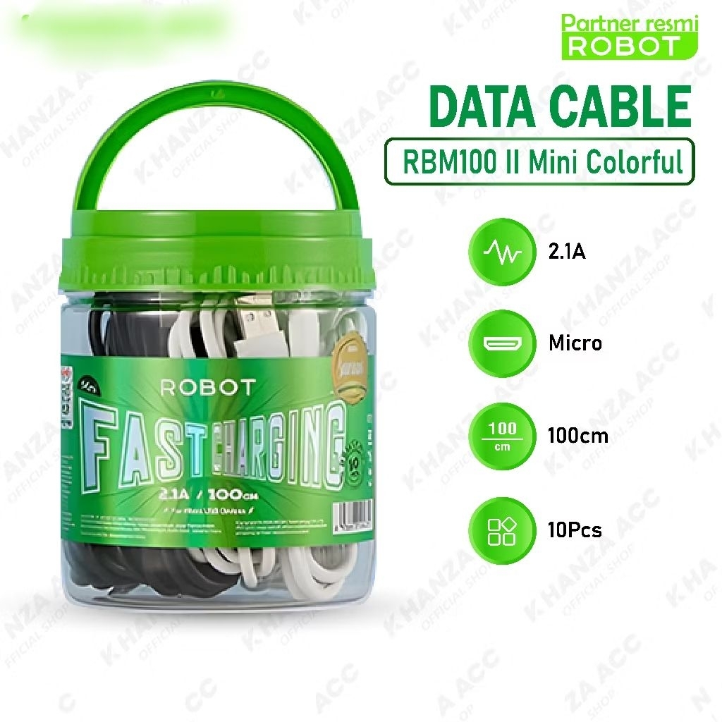 KABEL DATA ROBOT MICRO 1TOPLES ISI 10PCS