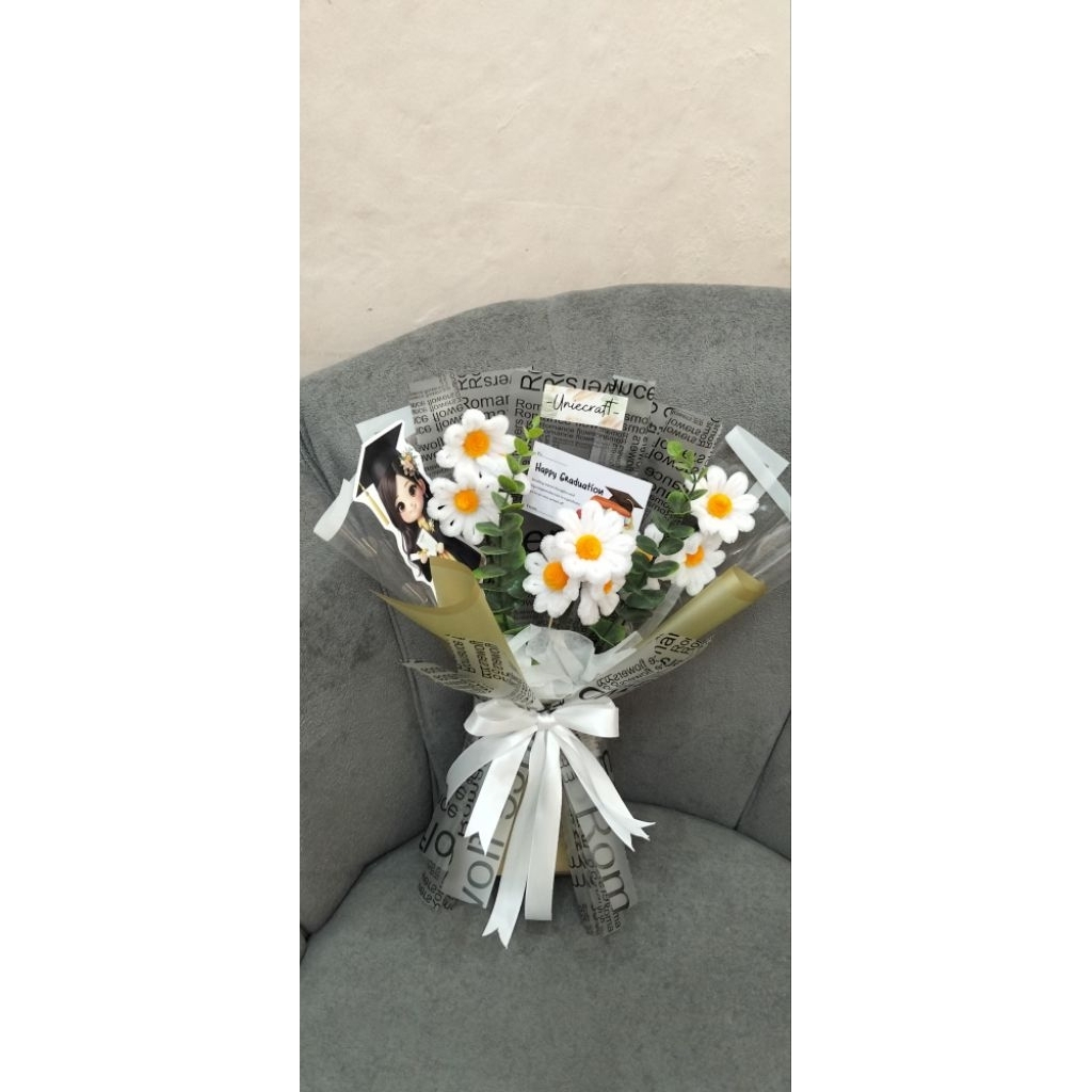 buket bunga kawat bulu mix