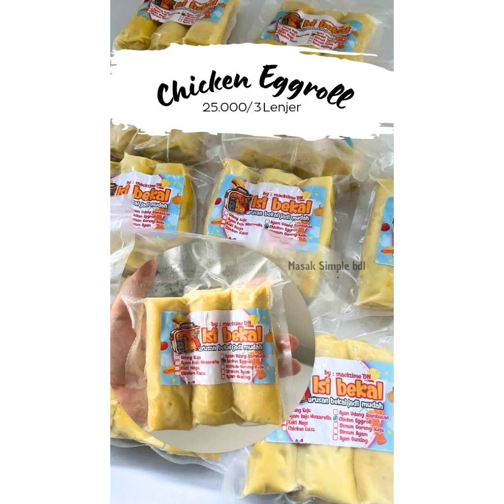 CHICKEN EGGROLL  ROLLADE AYAM