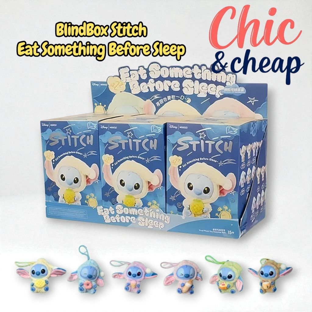 CnC BlindBox Boneka Stitch Eat Something Before Sleep