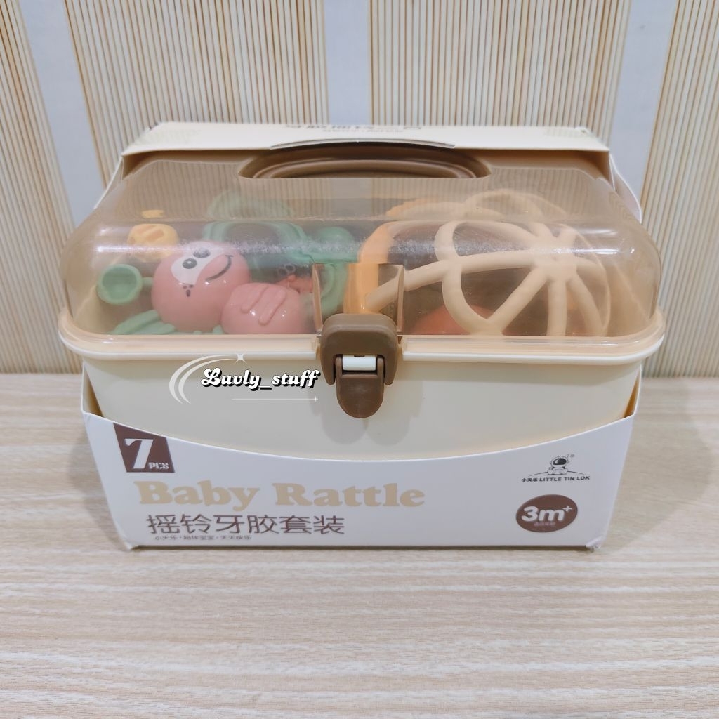 7PCS BABY RATTLE TEETHER SET