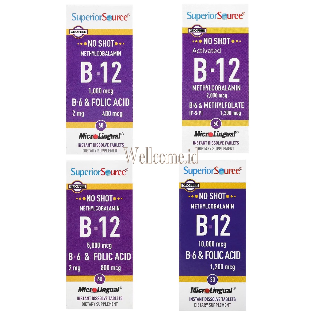 SUPERIOR SOURCE METHYCOBALAMIN B-12 60 MicroLingual Instant Dissolve Tablets