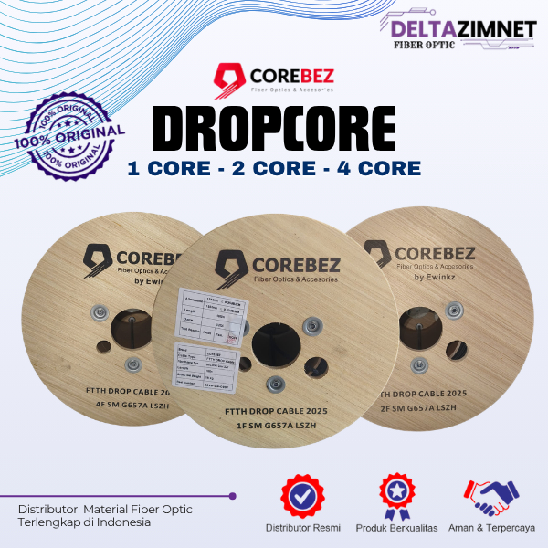 DROPCORE/ DROPCABLE/ DROPWIRE 1 CORE COREBEZ - G657A1 - 1000M