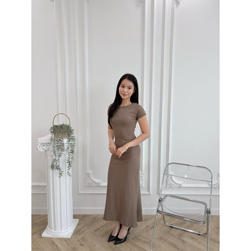 RAYOOCA Aleena Long Dress | Basic dress
