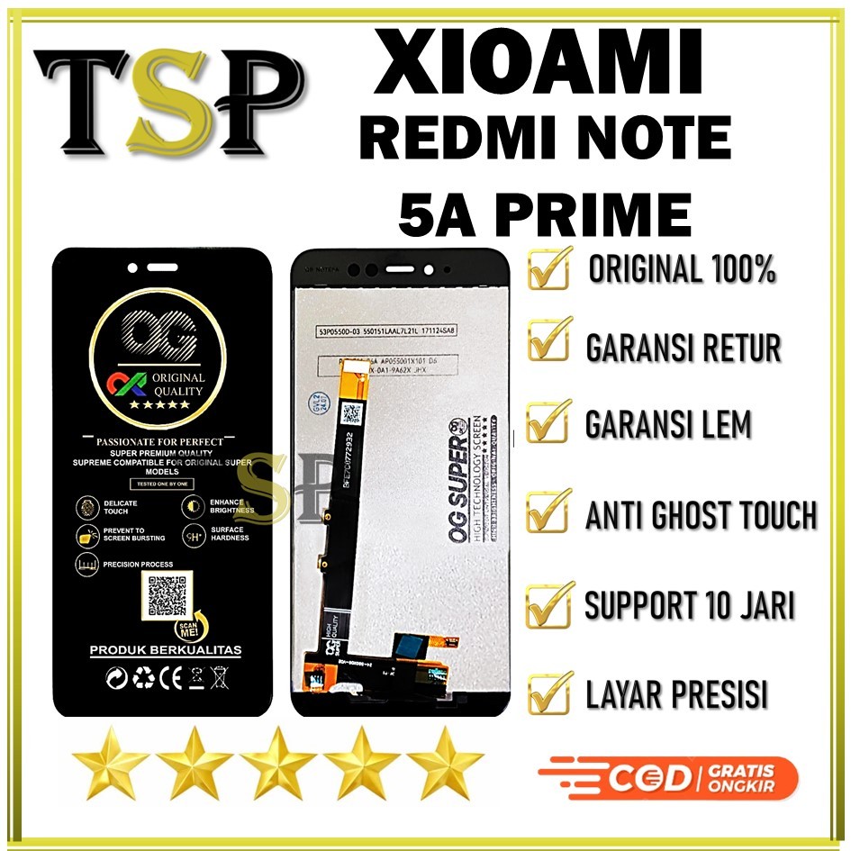 LCD TOUCHSCREEN XIAOMI REDMI NOTE 5A PRIME ORIGINAL 100%