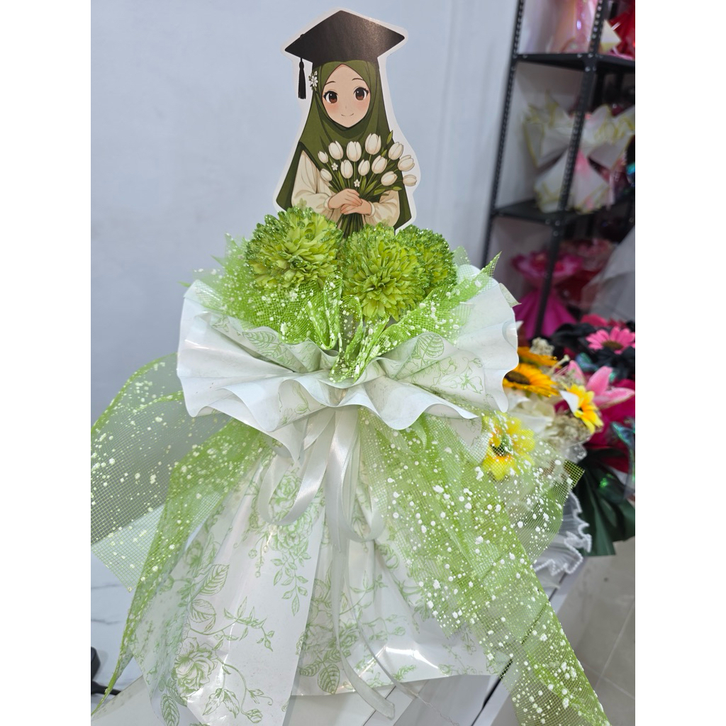 Bunga Buket Wisuda Topper