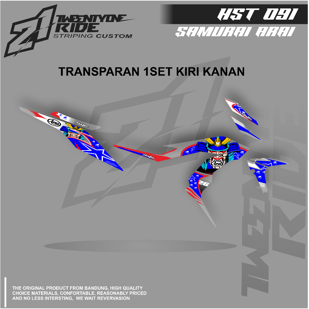 STRIPING SONIC ARAI SAMURAI HAYDEN