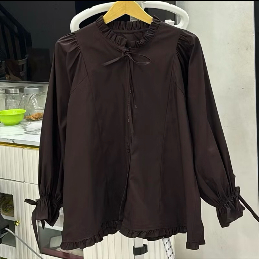 leona poplin blouse