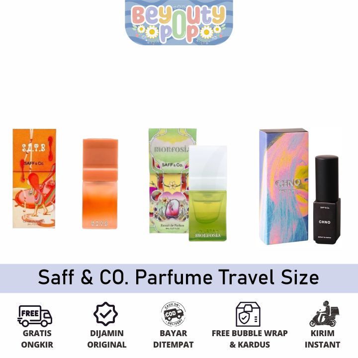 Saff & Co Extraid de Parfum mini size 8ml S.O.T.B | Morfosia | CHNO 5ml