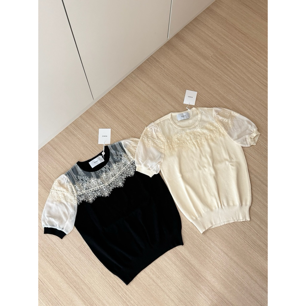 COCO LACE KNIT TOP