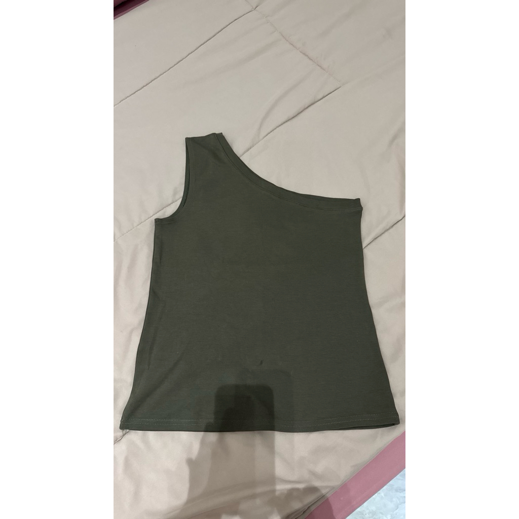 Preloved Army Green Tank Top