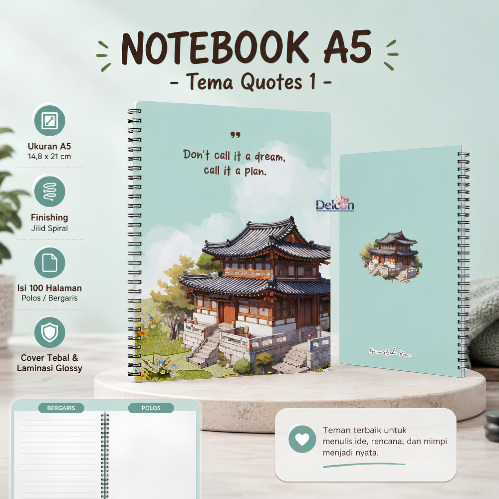 Notebook | Jurnal | Notebook Aesthetic | Notebook A5