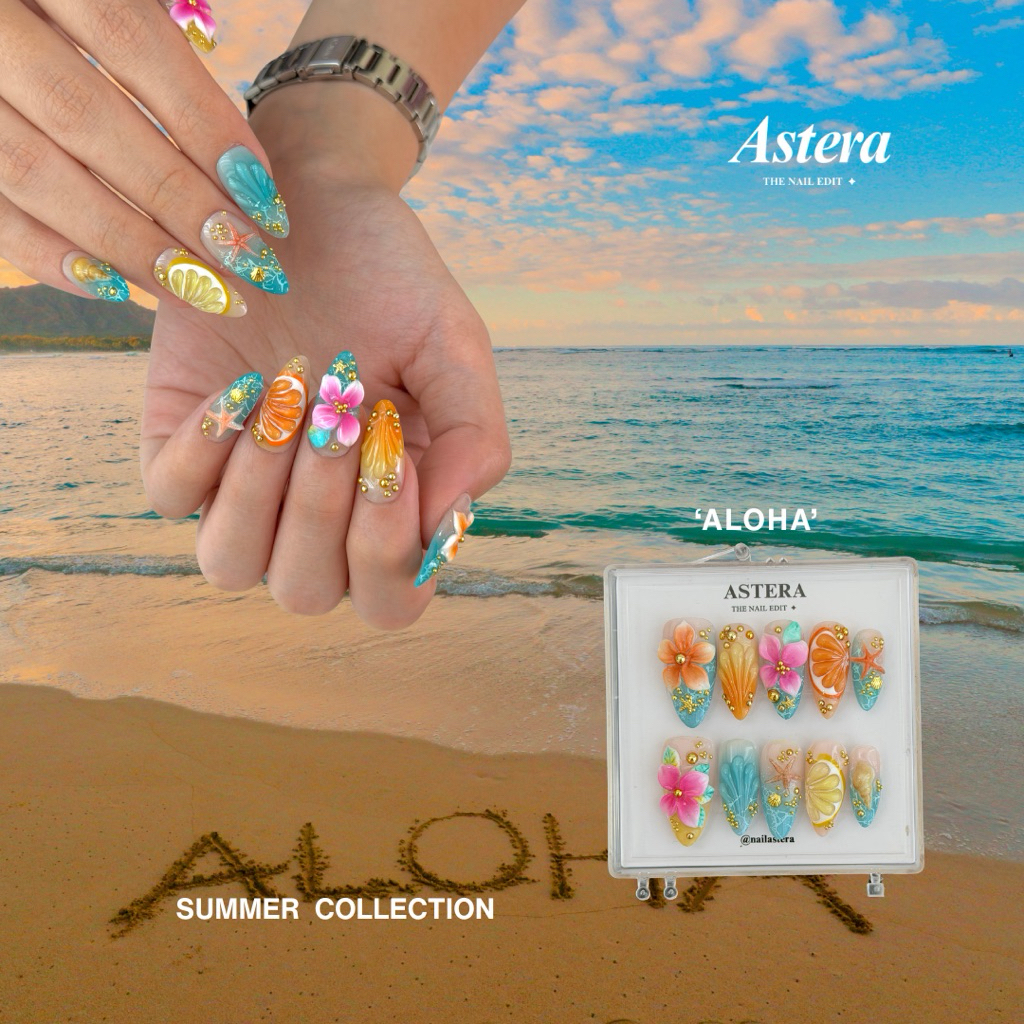 ASTERA PRESS ON NAILS ALOHA