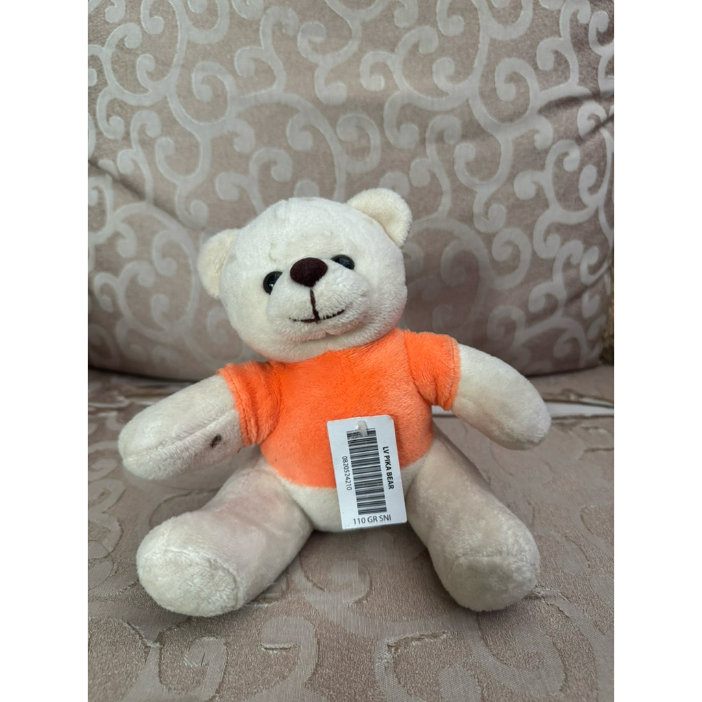 boneka teddy orange