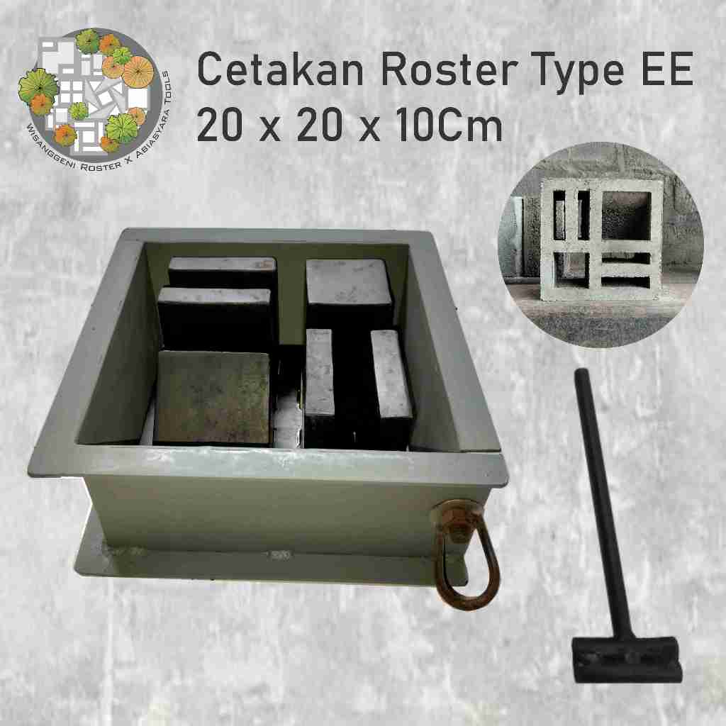 Cetakan Roster Type EE tinggi 10cm