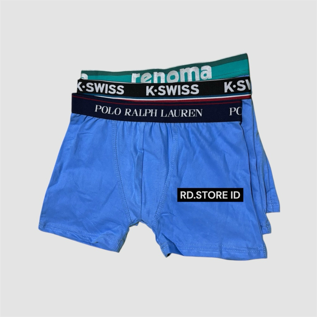 Celana boxer pria dewasa bahan katun elastis