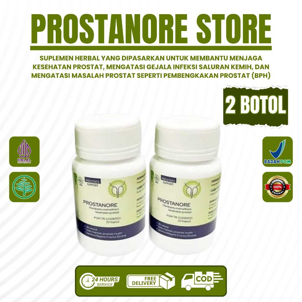 PROSTANORE 2 BOTOL OBAT PROSTAT 100% ORIGINAL