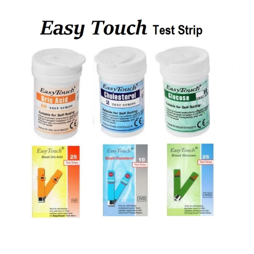 Test Strip Easy Touch Glucose, Uric Acid, Cholesterol