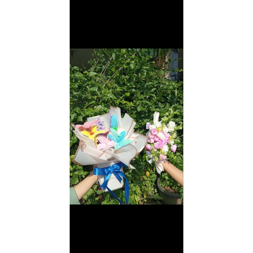 Bloom Duo Set - Bunga Kawat & Candy Flower