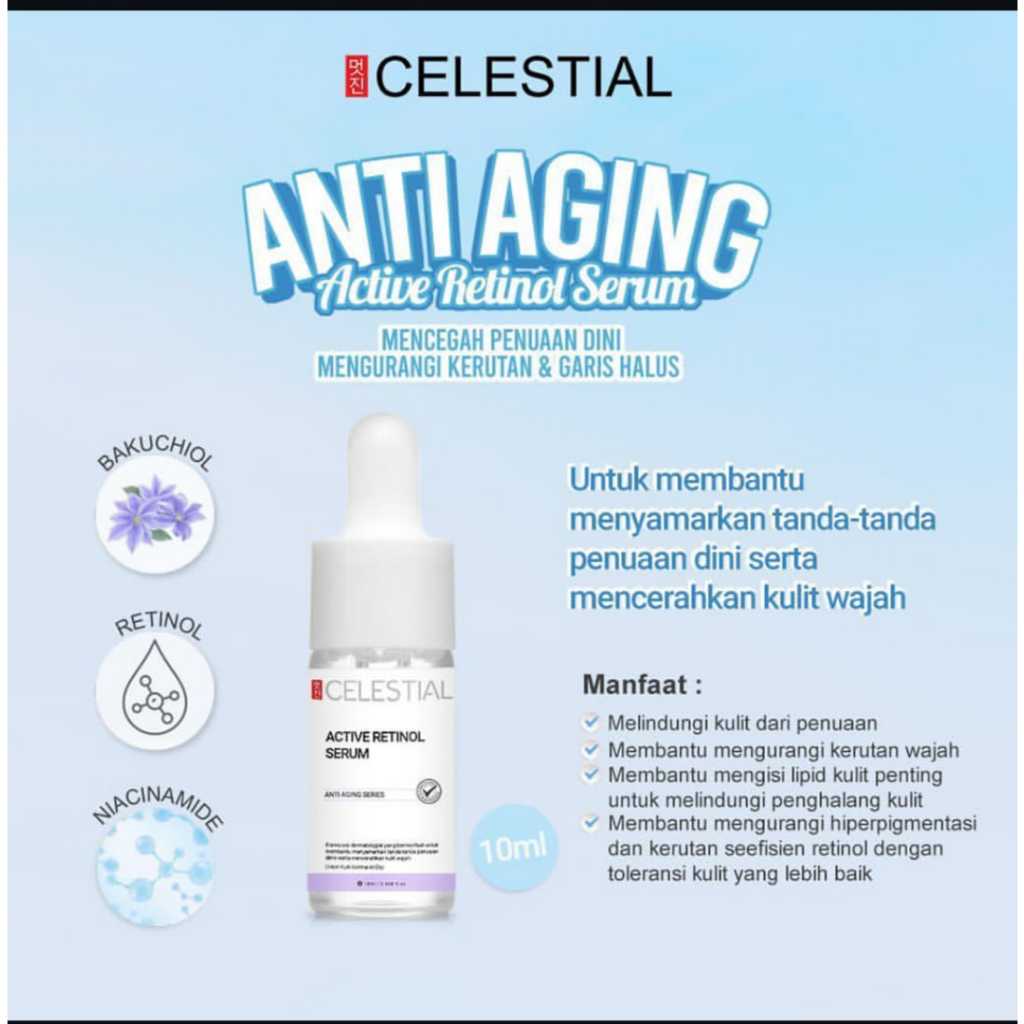 CELESTIAL ACTIVE RETINOL SERUM – Anti Aging Serum