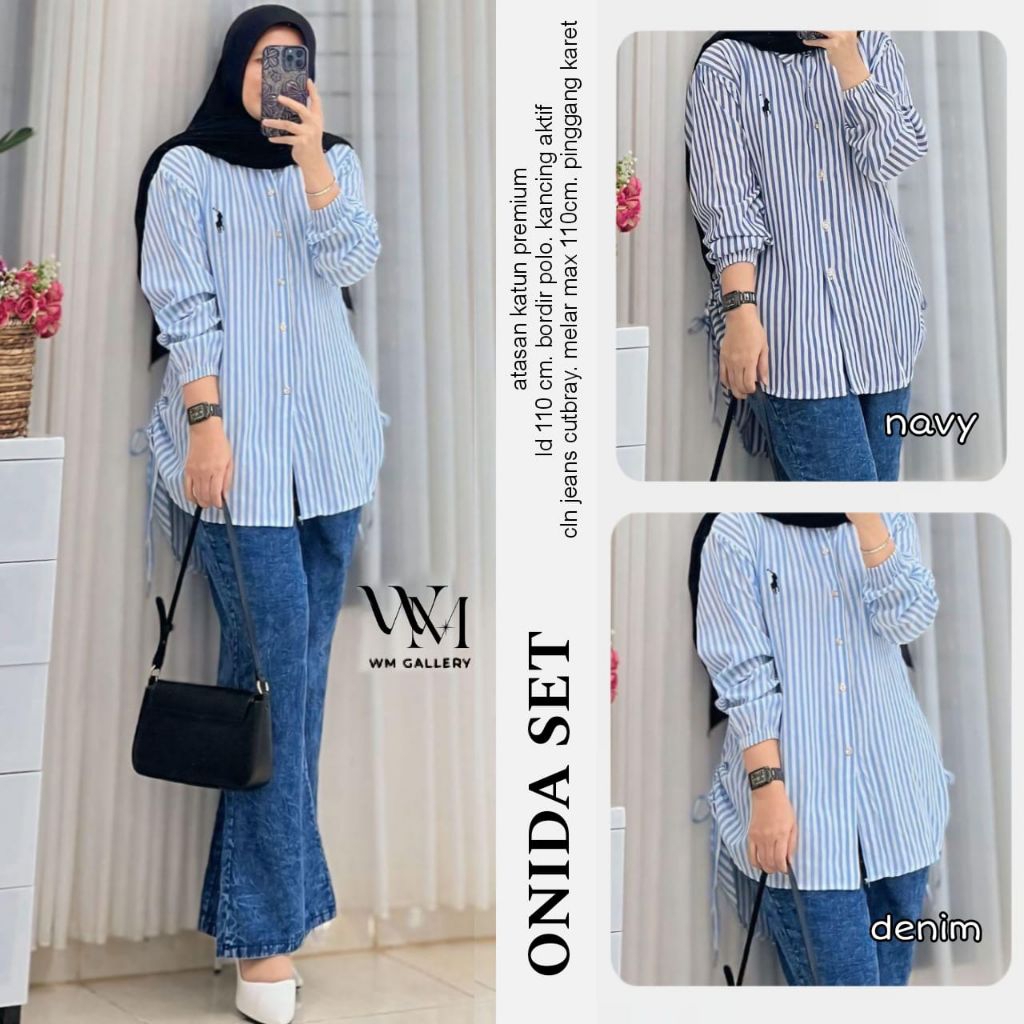 onida set celana atas katun premium