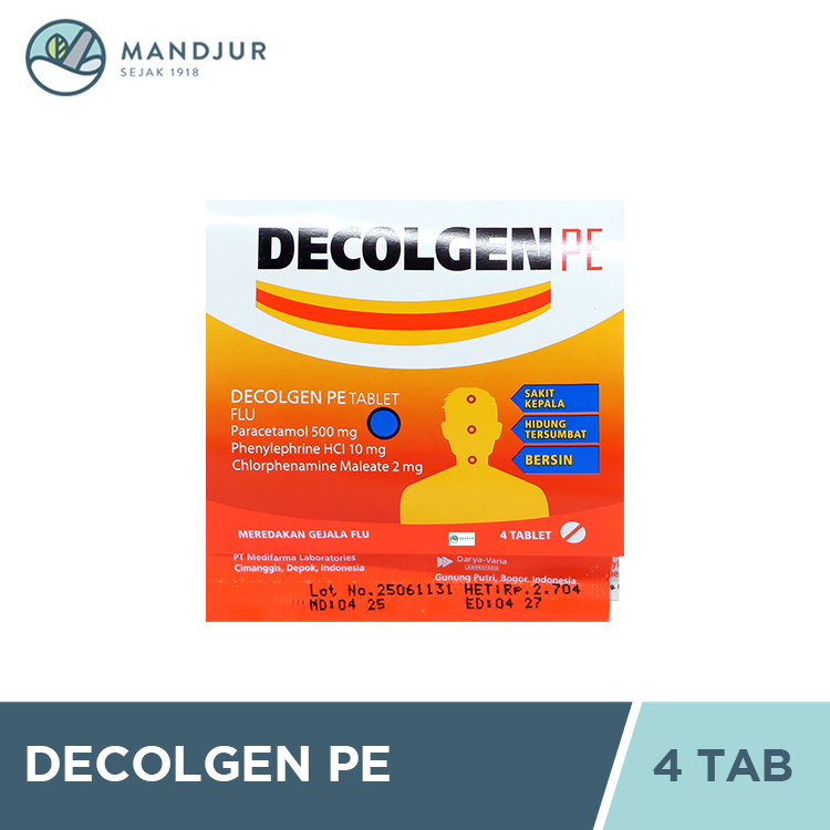 DECOLGEN PE 1 STRIP @ 4 TABLET