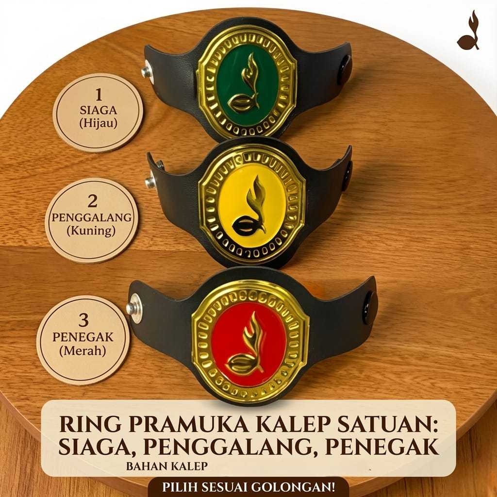 Ring Kacu Hasduk Pramuka Kulit Kalep