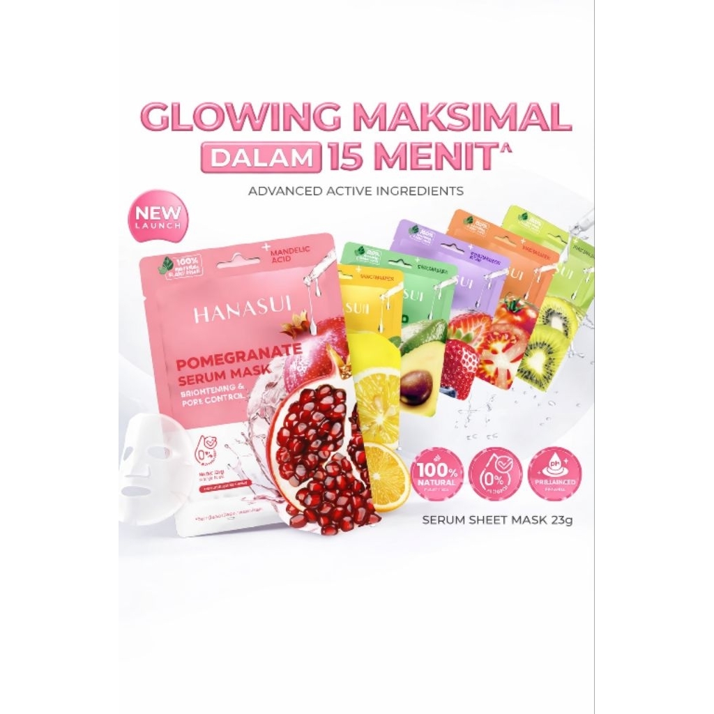 HanasuiSerum SheetMask/MaskerWajah