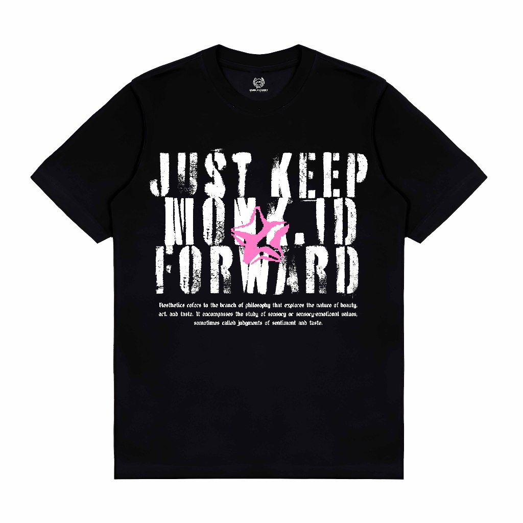 Monk id Tshirt Reguler - Just Keep Moving Forward - Cotton Combed 24s
