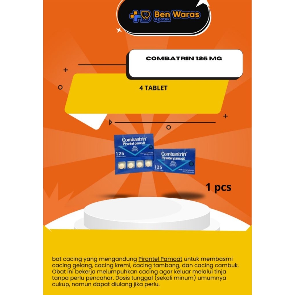 Combantrin 125 mg tab