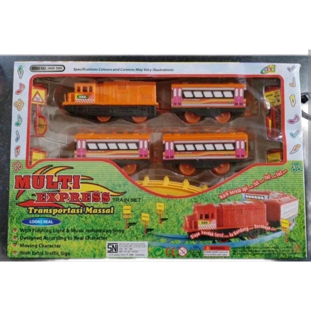 kereta musik batrai multi express